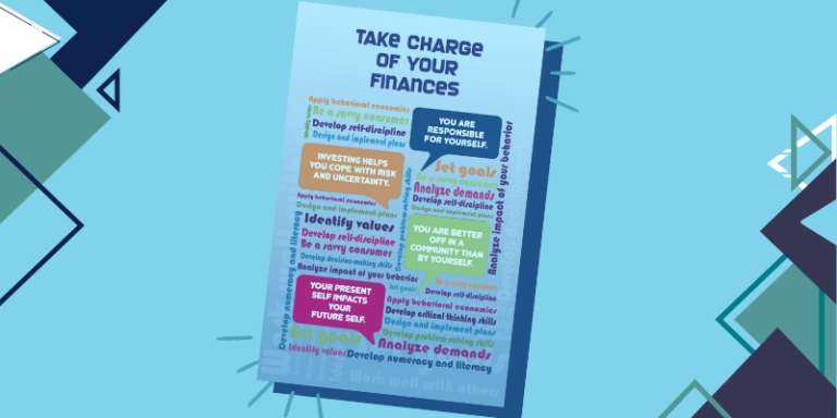 Take Charge of Your Finances Course Themes Visual Aid