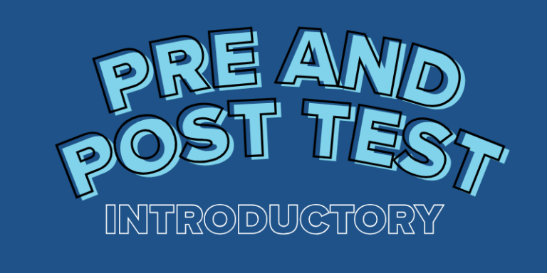 Introductory Level Course Pre and Post Test and Answer Key